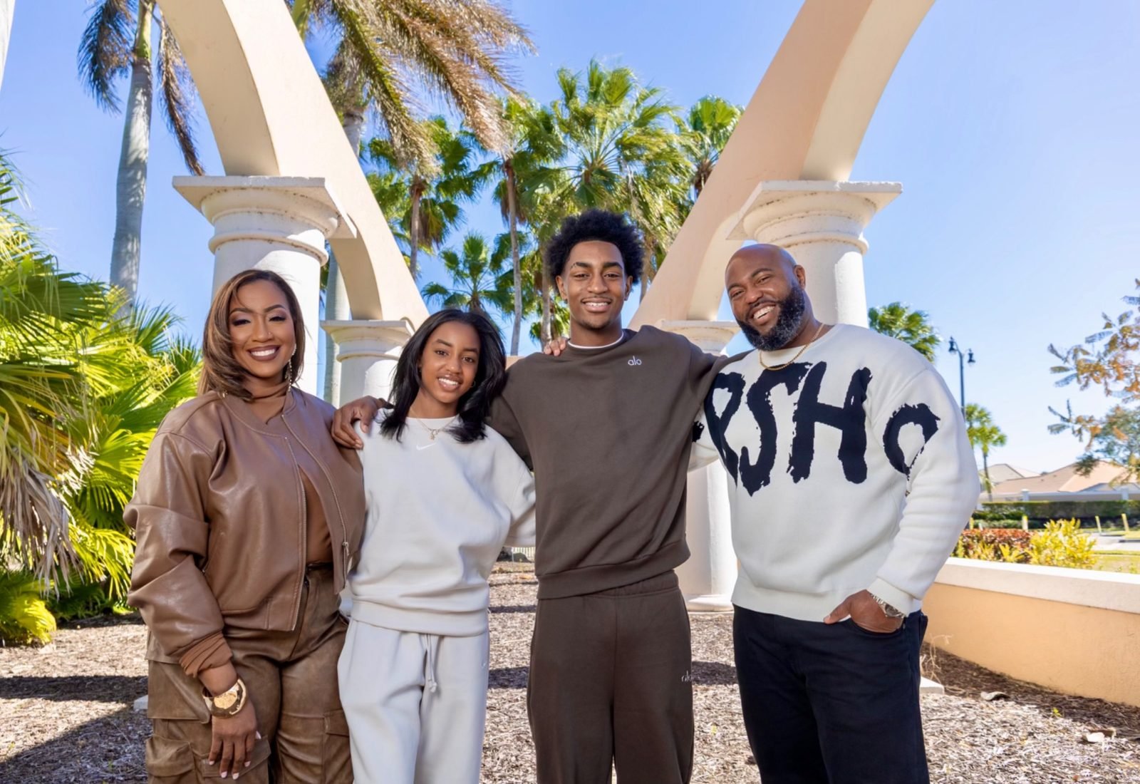 Pastor Rock and Shell Cain with their children, Rock Jr. and Amari